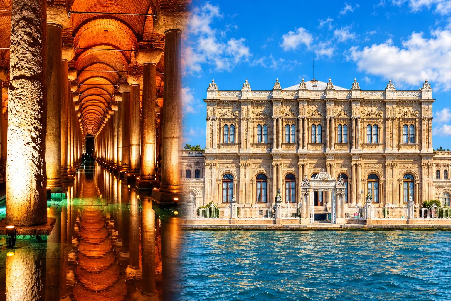 Basilica Cistern · Dolmabahçe Palace