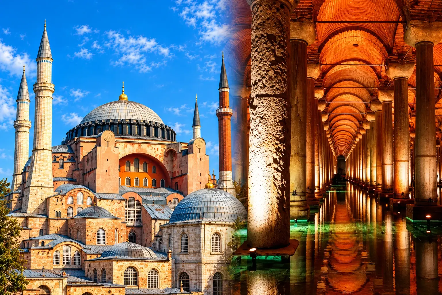 Hagia Sophia Visitor Gallery · Basilica Cistern